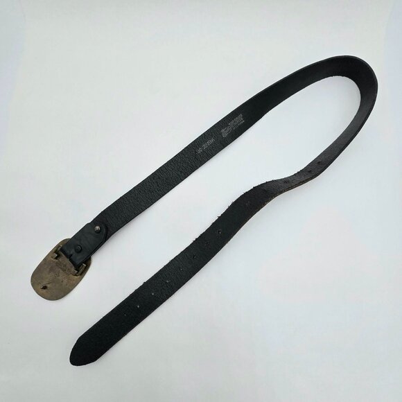 VTG KISS Love Gun Pacifica Belt Buckle w/ 42" Black Leather Brass 1977 - Picture 5 of 12